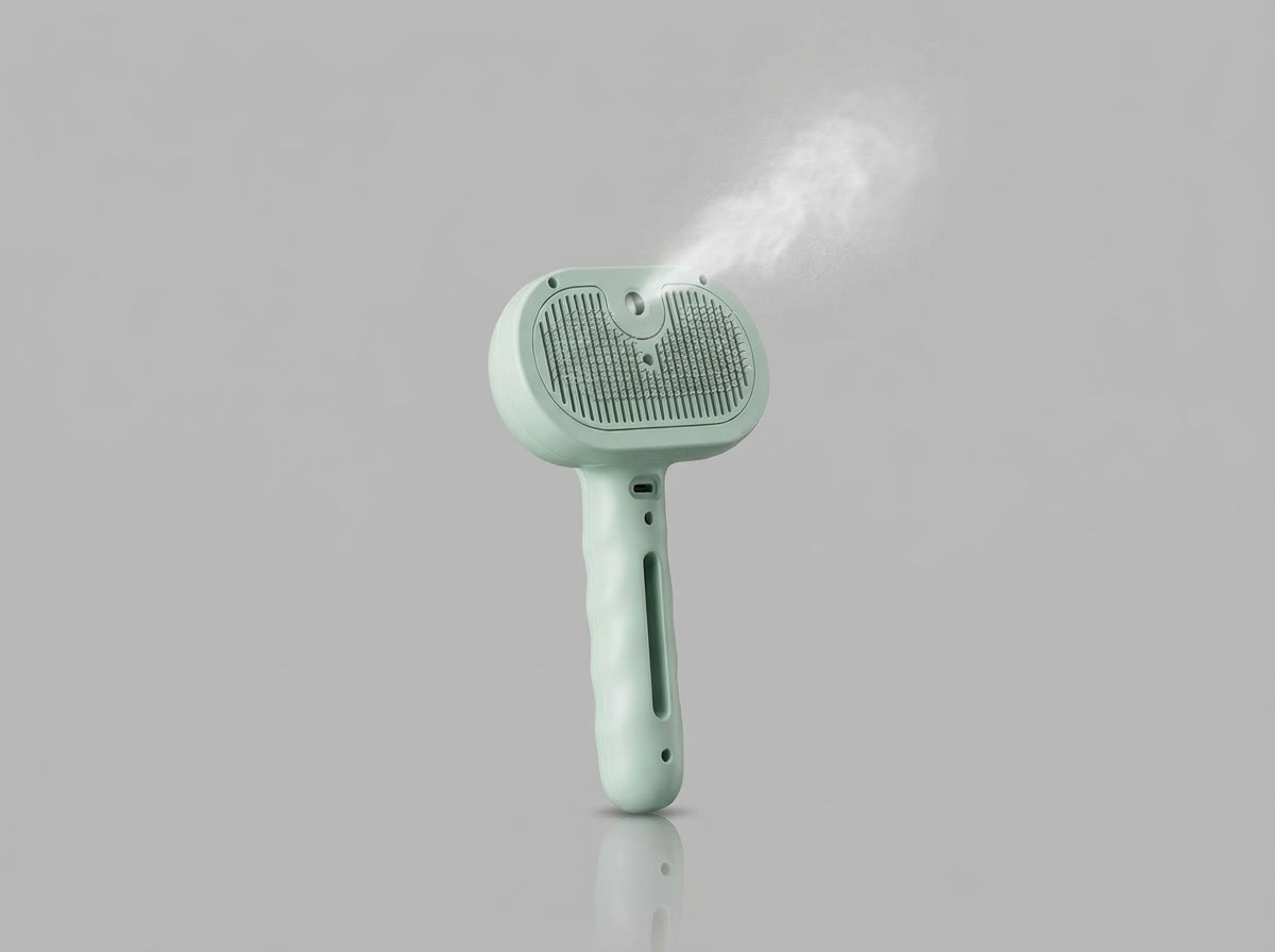 Cepillo  con humidificador removedor de pelo muerto