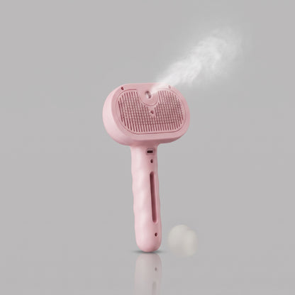 Cepillo  con humidificador removedor de pelo muerto